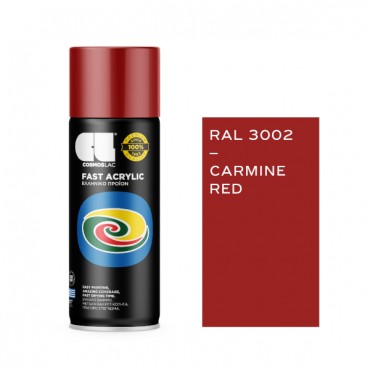 Spray Fast Acrylic Carmine Red RAL 3002 400ml